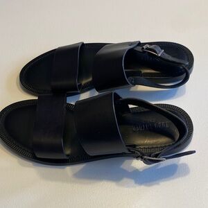 Todd Snyder Black Leather Sandals Sz 9.  NWOB. Box12